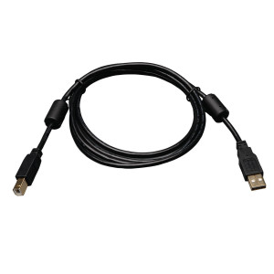 USB2.0 A/B Gold Cable Ferrite Chokes 6ft