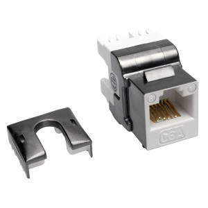 Tripp Lite, Cat6a 110-Style RJ45 Keystone Jack White