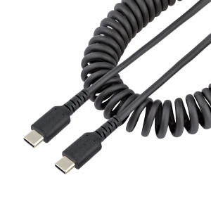 1m USB C Charging Cable Coiled M/M
