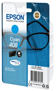 Epson, Singlepack Cyan 408L DURABrite Ultra Ink