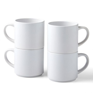 Cricut, 10 Oz Stack Ceramic Mug Blanks White (4)