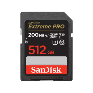 Sandisk, FC Extreme PRO 512GB SD 200MB CL10