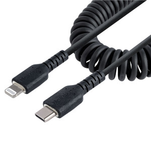 Startech, USB C To Lightning Cable 1m/3ft Coiled