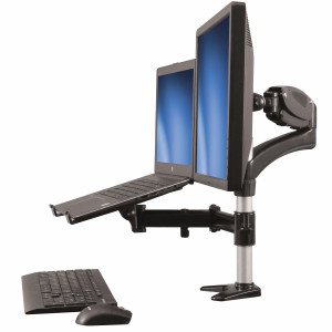 Startech, Single-Monitor Arm with Laptop Stand