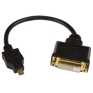 Micro HDMI to DVI-D adapter M/F - 8in