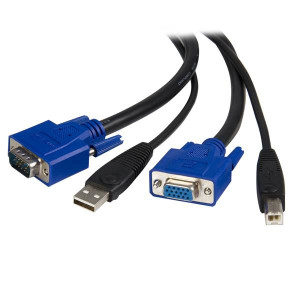 Startech, 6 ft 2-in-1 USB KVM Cable