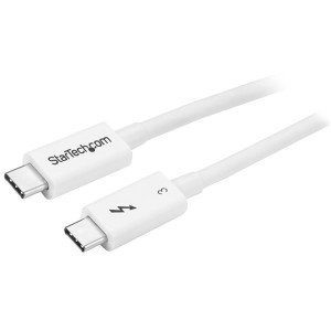 Startech, 0.5mThunderbolt 3 Cable 40Gbps - White