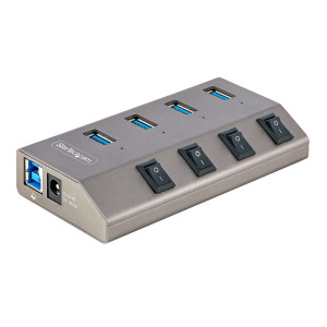 4-Port Self-Powered USB-C Hub 4x BC 1.2
