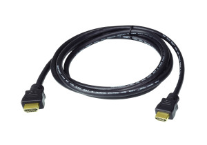 Aten, 1M HDMI 2.0 Cable M/M 30AWG Gold Black