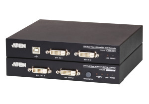 Aten, USB DVI Dual View HDBaseT2.0 KVM Extende