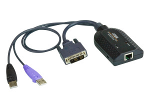 Aten, DVI/USB KVM Adpt Cbl Virt Med&SCard Sup