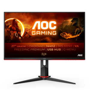 AOC, Q27G2U/BK 27" IPS QHD Fsync HA MM