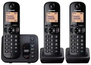 Panasonic, TGC223EB DECT Phone w/TAM CB TRIO BLK