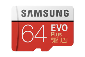 Samsung, Flash Card 64GB Evo Plus Micro-SD w/a