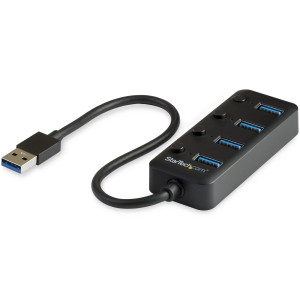 Startech, Hub - USB 3 4-Port with On/Off Switches