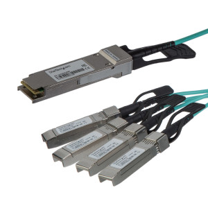 Startech, 3m QSFP+ Breakout Cable QSFP+ to 4 SFP+