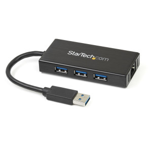 Startech, 3 Port USB 3.0 Hub w/1GB Adapter NIC