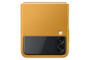 Samsung, Z Flip3 Leather Cover Mustard