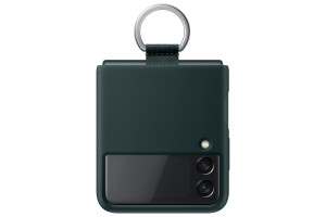 Samsung, Z Flip3 Silicone Cover with Ring Green