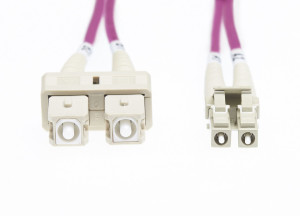 4Cabling, 1.5m LC-SC OM4 Multimode Backwards compa