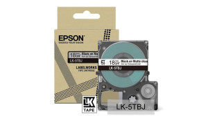 Epson, Matte Clear/Black 18mm LK-5TBJ