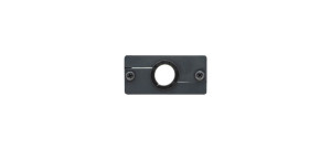 Wall Plate Insert Cable Pass-Through BLK