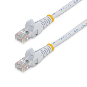 White Snagless Cat5e Patch Cable 5m