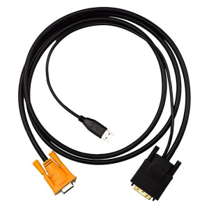 4Cabling, 4C Rackmount KVM Cable 1.8M KVM VGA- 4Cabling, 4C Rackmount KVM Cable 1.8M KVM VGA-