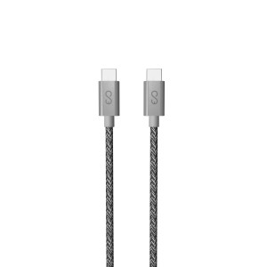 USB-C To USB-C Braided Cable 1.8m - Grey