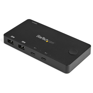 2 Port USB C KVM Switch 4K HDMI w/Cables