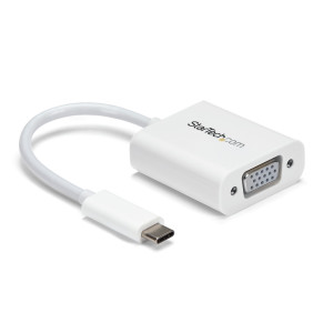 Startech, USB-C to VGA Adapter - White
