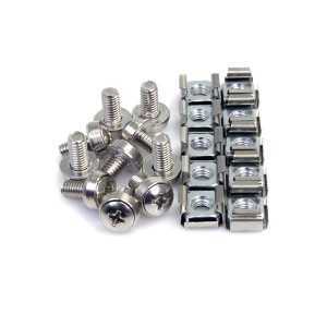 Startech, 100 Pkg M6 Mounting Screws and Cage Nuts