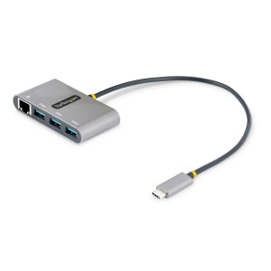 Startech, 3-Port USB-C Hub with Ethernet Portable