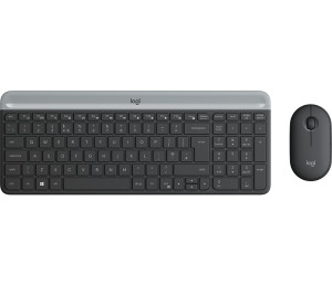 Logitech, Slim Keyboard/Mouse Combo MK470 Graphite