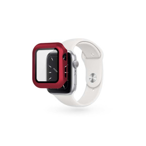 Epico, Glass Case Apple Watch 4/5/6/SE 44mm Red