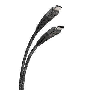 SCOSCHE, Braided 4ft USB TypeC - USB TypeC -Black