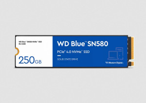 WD, SSD Int 250GB Blue SN580 PCIE G4 M.2