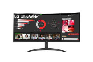 LG, "34"" Ultrawide Curved QHD VA Monitor"