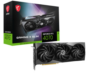 MSI, GPU NV 4070 Gaming X Slim 12GB Fan