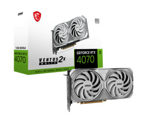 MSI, GPU NV 4070 Ventus 2X WHITE 12G OC Fan