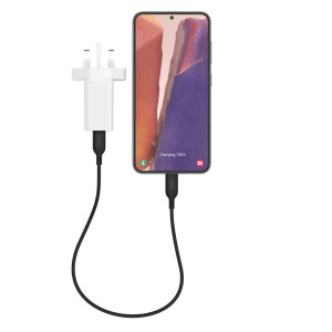 Mophie, Essential USB-C-20W-Wall-Plug-White-UK