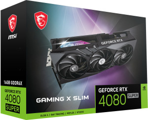 MSI, GPU NV 4080 Super Gaming X Slim 16G Fan