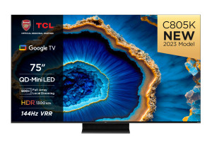 TCL, 75" QLED Mini LED TV 4K HDR Premium