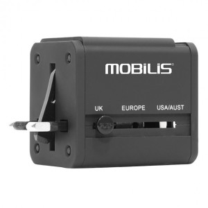 Mobilis, Worldwide Travel Adaptor 2 USB Softbag
