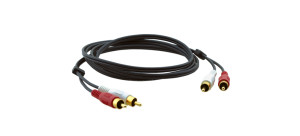 Kramer, 2 RCA (M) to 2 RCA (M) Molded Audio Cabl
