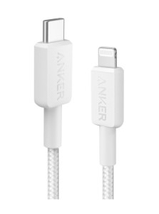 Anker, 322USB-CLightningCable 3ft Braided White