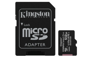 Kingston, FC 512GB CS Plus C10 A1 M-SD XC &AD