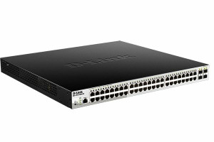 D-Link, 48-Port PoE + 4-Port 1 Gbps SFP Switch