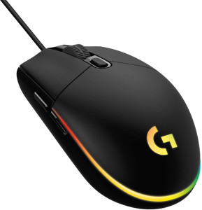 Logitech, G203 Lightsync Gaming Mouse - Black