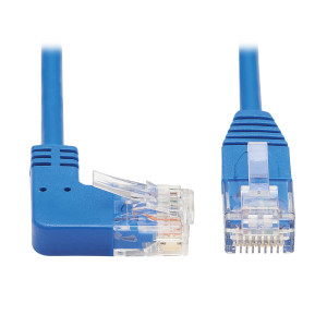Tripp Lite, Cat6 Cable Rght Angle Slim UTP Blue 1.5M